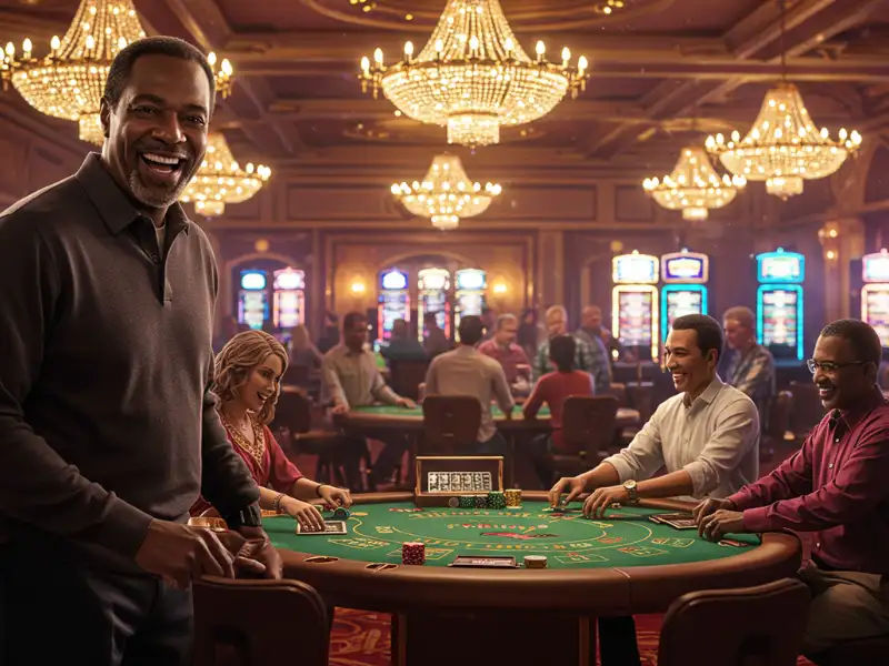 Happy man celebrating a poker win on Spin PH 88