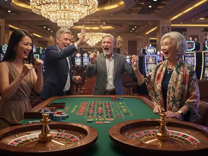 Happy woman playing card games at Crazywin Casino