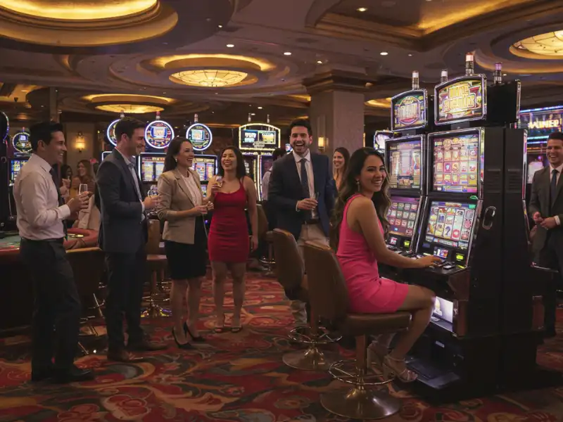 Happy woman enjoying casino experience via PH Ginto Login