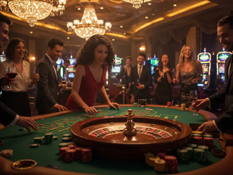 Woman celebrating a big win in a slot game on PH Ginto Login