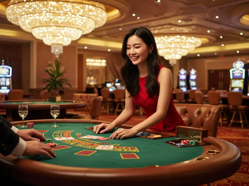 Happy man inside a FunPH online casino