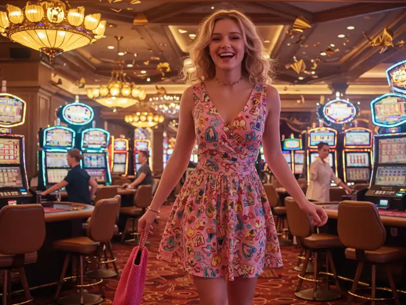 Happy woman enjoying games at slotsph online casino