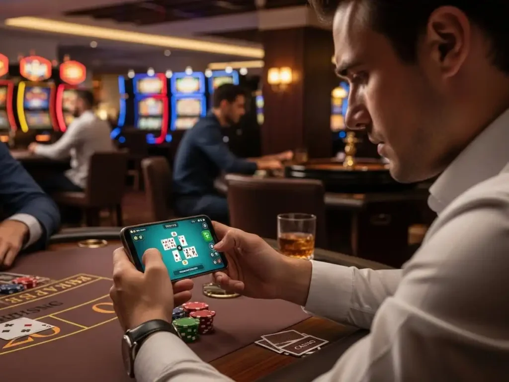 Player engaged in online casino Pusoy Go game at the best online casino