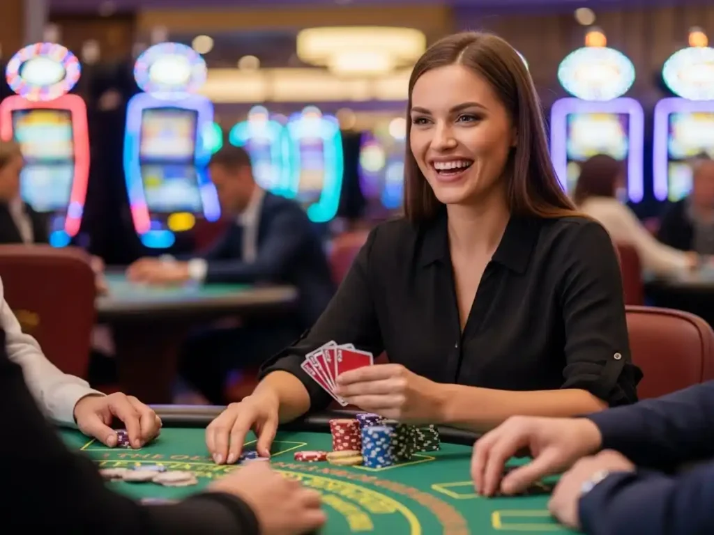 Cheerful gambler celebrating a winning moment through tmt cash app