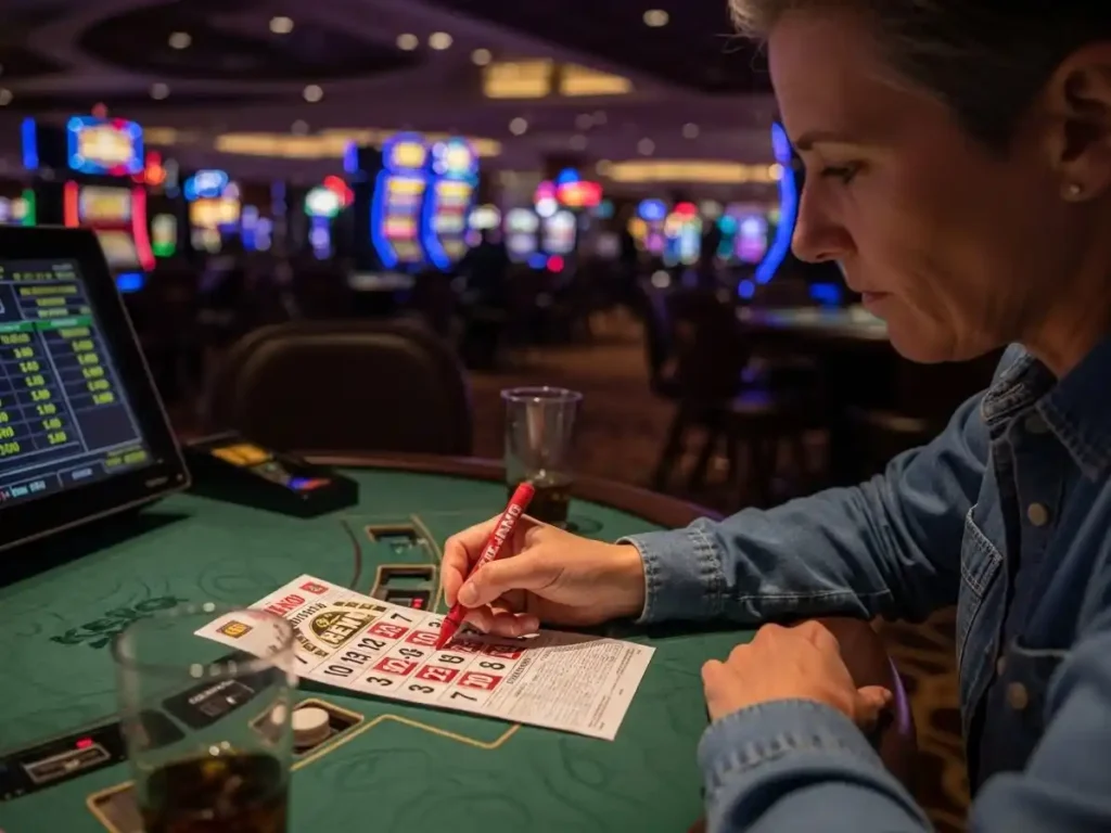 Person enjoying online Keno game inside an online casino club platform