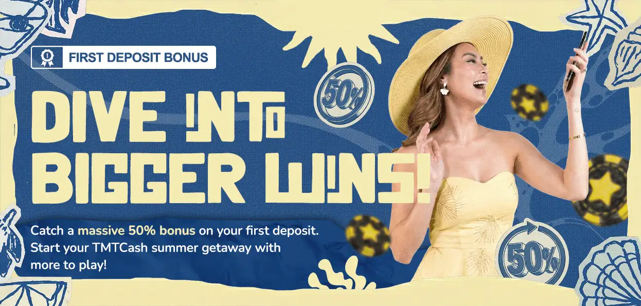 50% First Deposit Bonus