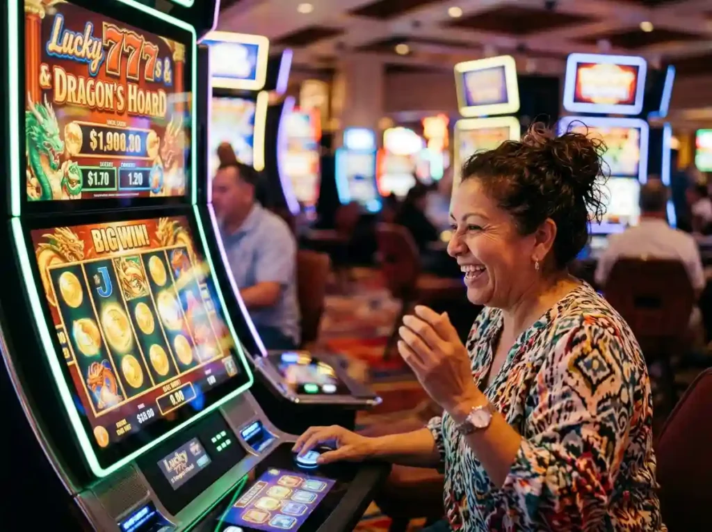 ppgaming free 60 - happy woman playing slot
