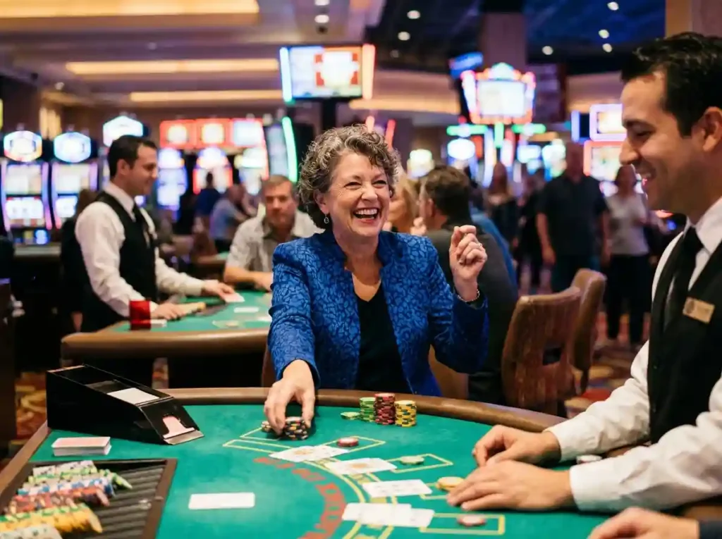 Happy_woman_playing - 100 free bonus casino no deposit gcash